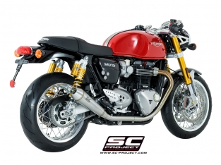 SC Project Conic RVS Slip-on Set Thruxton 1200